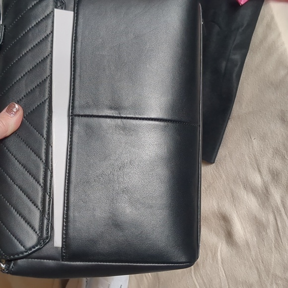 NWT Karl Lagerfeld Charlotte Leather Top Handled Satchel - Picture 14 of 17